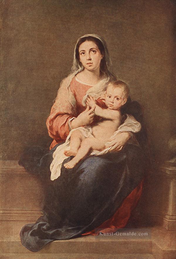 Madonna und Kind 1670 spanischen Barock Bartolomé Esteban Murillo Ölgemälde